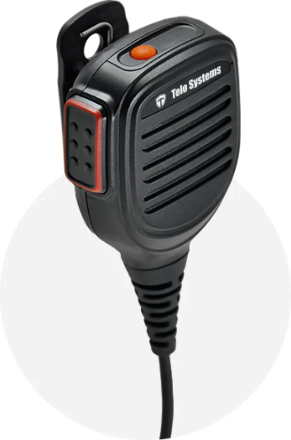 Micrófono altavoz Telox TS-RSM35, con pinza de sujeción y cable en espiral